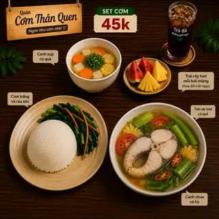 Hình ảnh Cơm canh chua cá hú