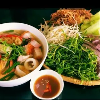 Hình ảnh combo 1 bún mắm 1ly nước ngọt 