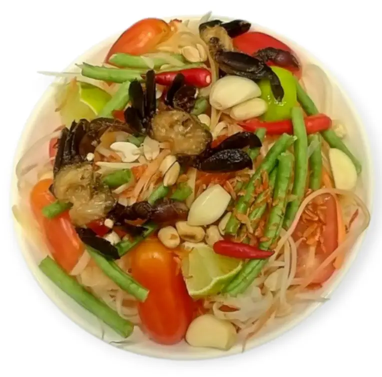 Hình ảnh Gỏi Thái Ba Khía Bánh Phồng Tôm