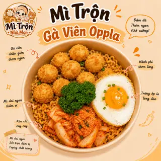 Hình ảnh Mì Trộn Gà Viên Oppla