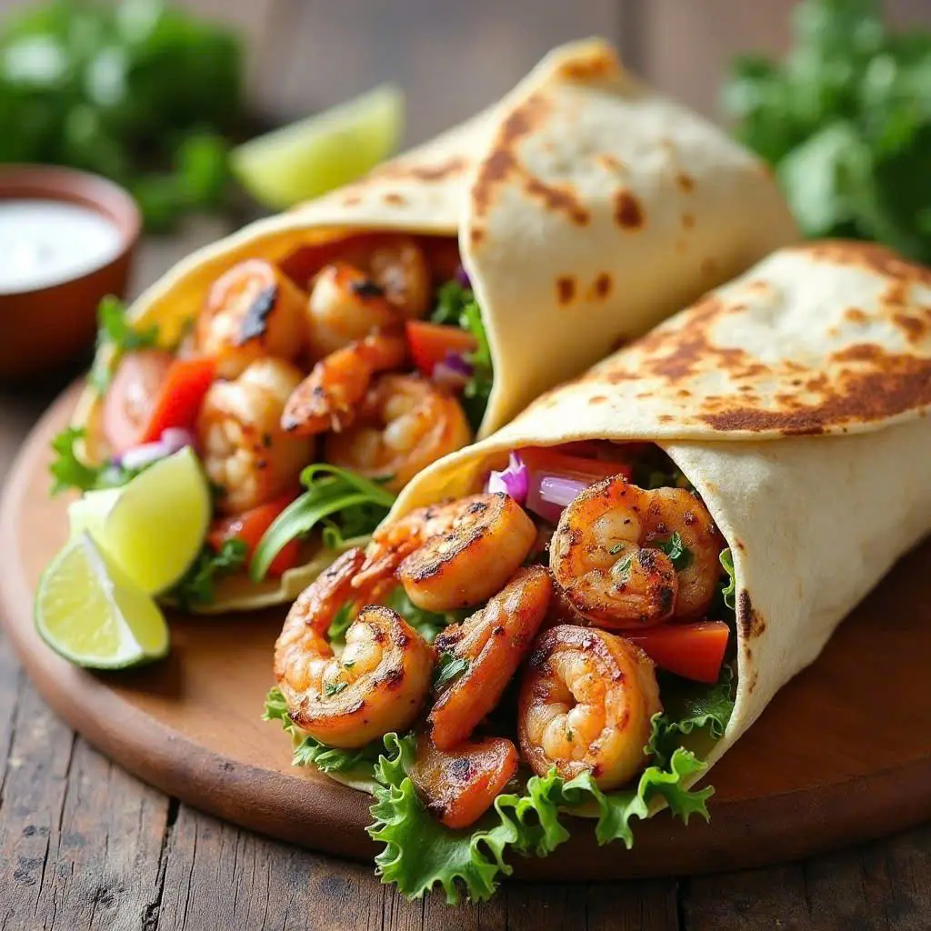 Hình ảnh Bánh Tacos Tôm Bơ Tỏi