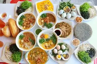 Hình ảnh CHÁO HÀU+ BÒ+ HẾN