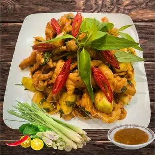 Hình ảnh Combo chân gà vừa + 2 trà tắc 700ml