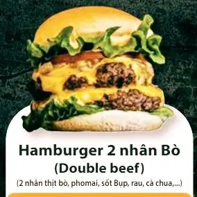 Hình ảnh Burger 2 nhân Bò ( 