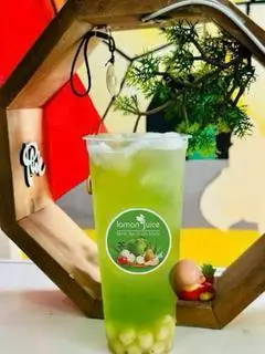 Hình ảnh nước dừa lá dứa + chân châu dừa