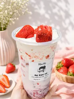 Hình ảnh sữa dâu sấy kem phô mai 