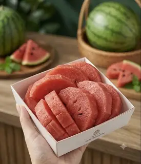 Hình ảnh dưa hấu cắt miếng