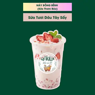Hình ảnh Sữa tươi dâu tây sấy - M