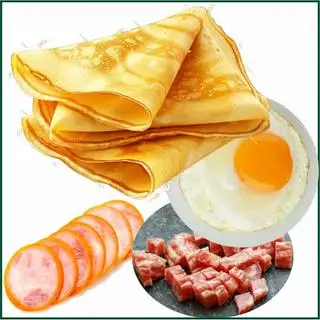 Hình ảnh Bánh jambon trứng lạp xưởng 