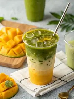 Hình ảnh Matcha sốt xoài