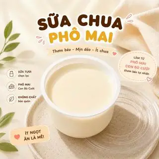 Hình ảnh Sữa chua phô mai - set 20 hũ