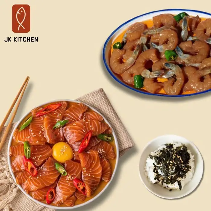 Hình ảnh 07. Salmon & Ebi Zuke Gohan - Cơm Cá Hồi Nauy, Nõn Tôm Ngâm Tương