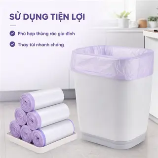 Hình ảnh Túi Rác Xé Rời 45x50cm, Thiết Kế Tiện Dụng, Dễ Sử Dụng