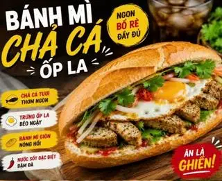 Hình ảnh Bánh mì chả cá trứng 