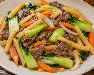 Hình ảnh Nui xào bò