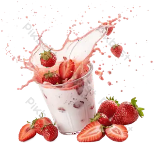 Hình ảnh Sữa chua lắc dâu tây