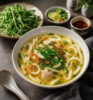 Hình ảnh Bánh canh - nui xương heo hầm