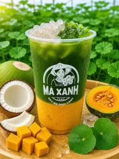 Hình ảnh Rau má bí đỏ sữa dừa