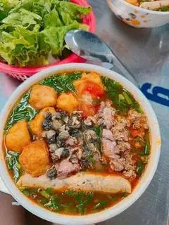 Hình ảnh bún riêu ốc - bò - đậu 