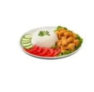 Hình ảnh Cơm gà viên giòn sốt (cay hoặc ngọt)