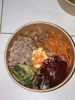 Hình ảnh cơm trộn thịt băm