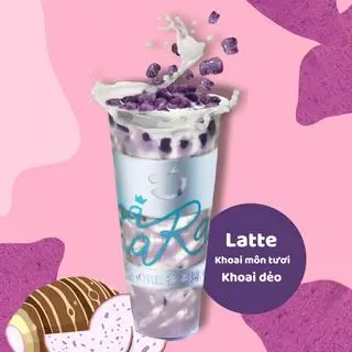 Hình ảnh Latte khoai môn tươi mix Khoai dẻo (M)
