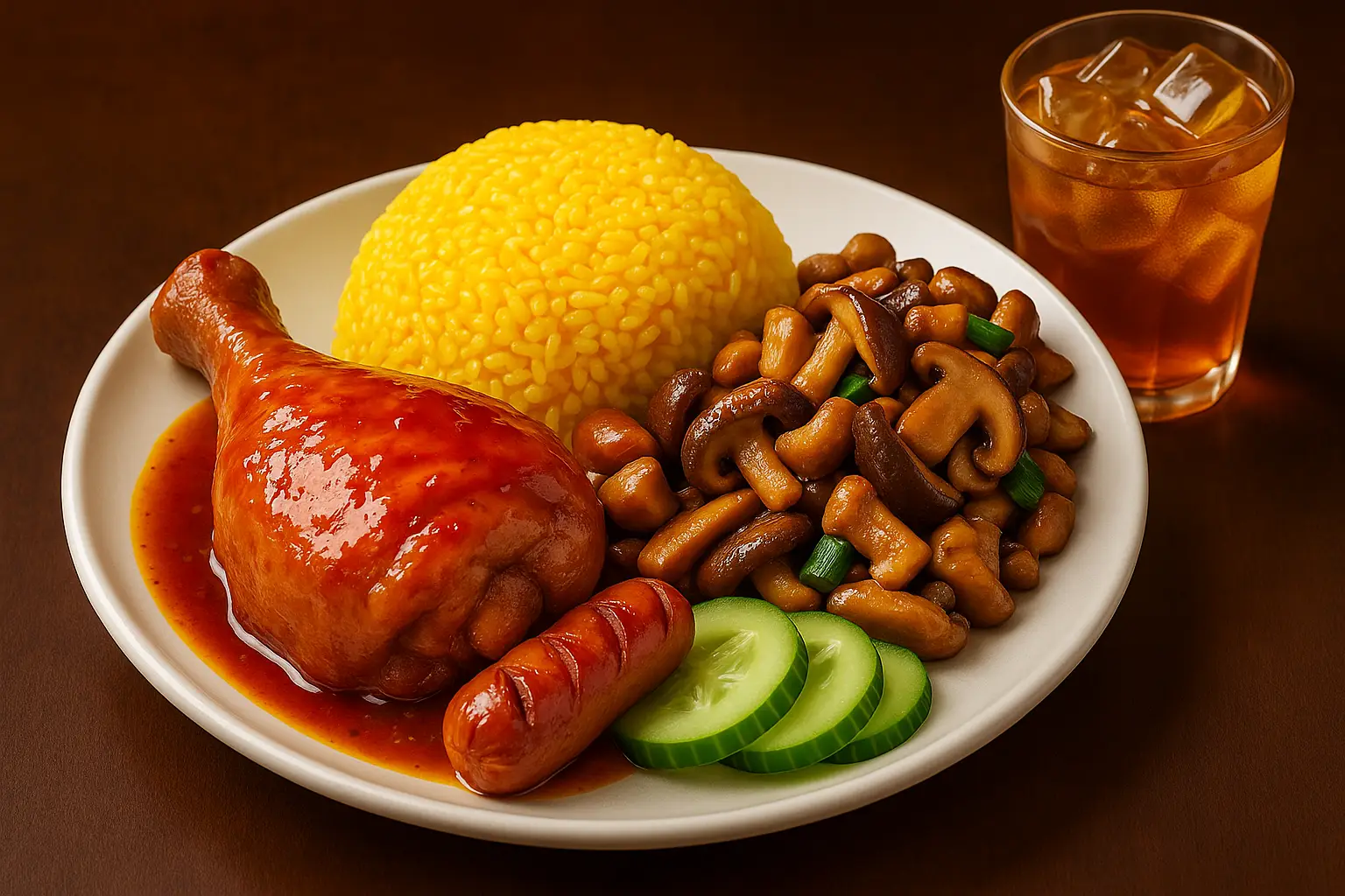 Hình ảnh Combo Cơm gà 3 vị - Tặng Trà Nhài
