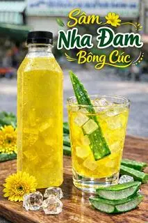 Hình ảnh Nước sâm nha đam bông cúc