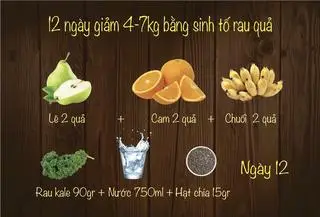 Hình ảnh Ngày 12 Lê Hàn Chuối Cam Hạt Chia Cải Kale