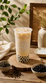 Hình ảnh Trà sữa rang bồng bềnh