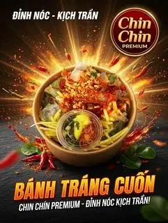 Hình ảnh Bánh tráng cuốn Chin Chin Premium