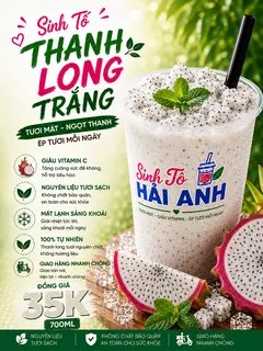 Hình ảnh Sinh Tố Thanh Long