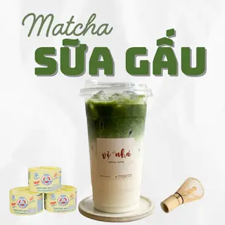 Hình ảnh matcha nhật sữa gấu