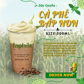 Hình ảnh Cà Phê BẮP NON size lớn 500ml