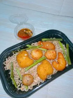 Hình ảnh Mì trộn+Gà Nuget 