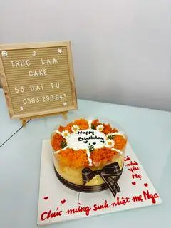 Hình ảnh Bánh sinh nhật bông lan trứng muối size nhỏ