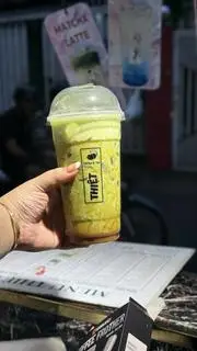 Hình ảnh Matcha latte caramel