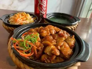 Hình ảnh Gà Sốt Me + Nước Chanh Leo