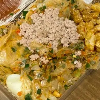 Hình ảnh BÁNH TRÁNG THỊT BẰM mỡ hành + TÓP MỠ 