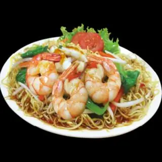 Hình ảnh mì gói xào tôm tươi... đặt biệt 