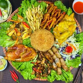Hình ảnh mẹt gà ngon 3 tặng coca 300ml