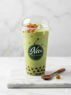 Hình ảnh Trà sữa Thái xanh - green Thai milk tea