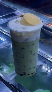 Hình ảnh Trà sữa matcha kem cheeese - flan - size L
