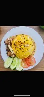 Hình ảnh Cơm gà sốt nấm