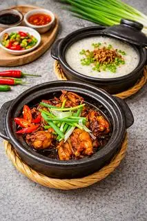 Hình ảnh Ếch kho Singapore size L (03 con)  + 01 Cháo tự chọn