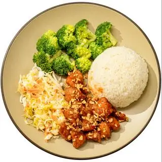 Hình ảnh Cơm gà viên xốt Hàn Quốc