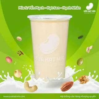Hình ảnh Mix 5 - yến mạch - hạt sen - hạnh nhân
