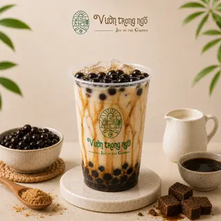 Hình ảnh Sữa tươi trân châu đường đen