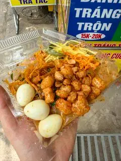 Hình ảnh Bánh tráng trộn + bánh tráng cuốn