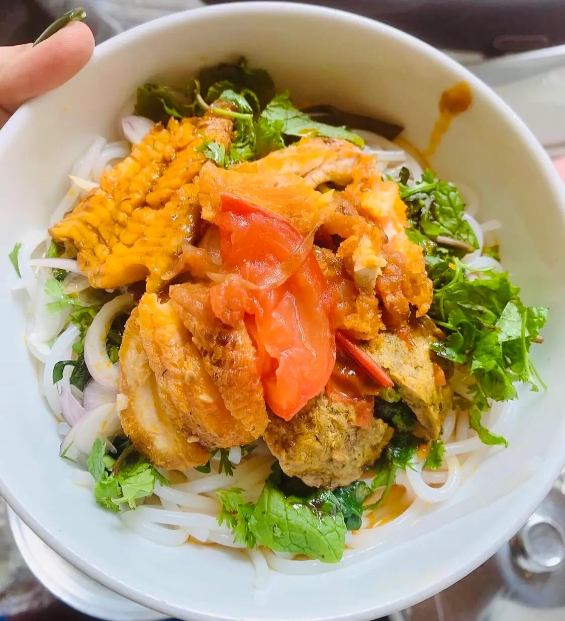 Hình ảnh Bún Trộn  Suất Thêm Cá 